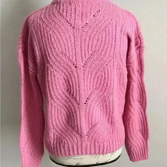 Madewell Alpaca Blend Charley Cozy Pullover Pointelle Knit Sweater - Picture 5 of 7